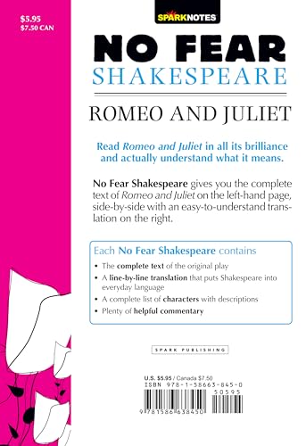 Romeo and Juliet: No Fear Shakespeare Side-By-Side Plain English