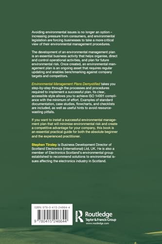 Environ Management Plans Demystifie (Guide to Implementing ISO 14001)