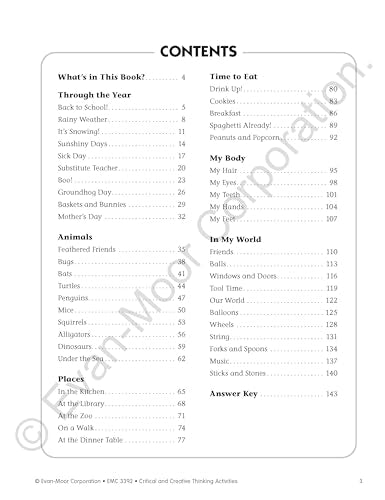 Evan-Moor Critical and Creative Thinking Activities Teacher's Resource Book, Grade 2 (Critical and Creating Thinking Activities)