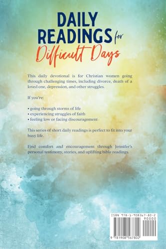 Daily Readings for Difficult Days Large Print Devotional: Daily Devotions for Christian Women going through Difficult Times (Large Print Devotionals for Senior Women)