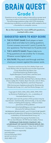 Brain Quest 1st Grade Smart Cards Revised 5th Edition