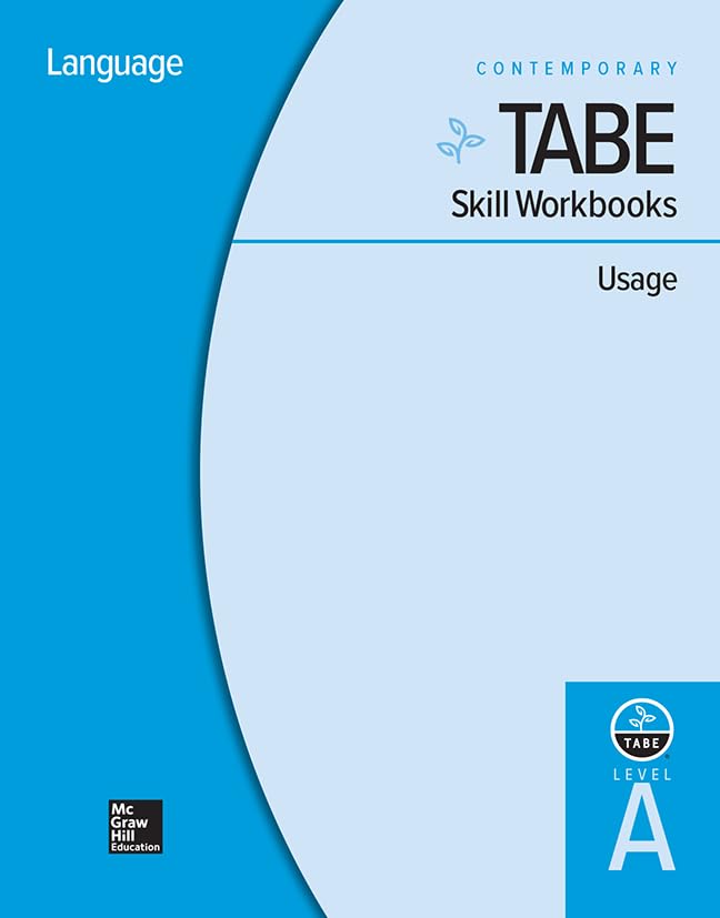 TABE Skill Workbooks Level A: Usage - 10 Pack (Achieving TABE Success for TABE 9 & 10)