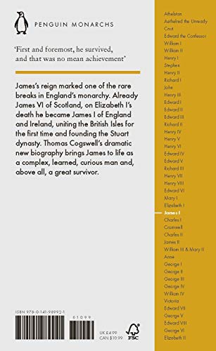 James I (Penguin Monarchs) by Cogswell, Thomas