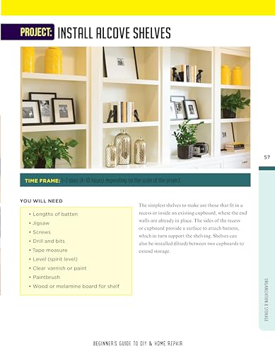 Beginner's Guide to DIY & Home Repair: Essential DIY Techniques for the First Timer (Creative Homeowner) Practical Handbook for Complete Beginners with Expert Advice & Easy Instructions for Novices