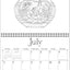 Johanna Basford's 2026 Coloring Wall Calendar
