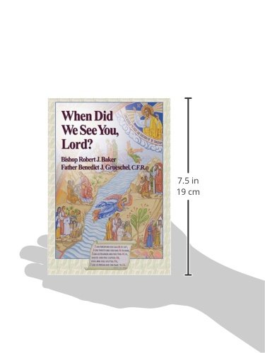 When Did We See You Lord — back cover
