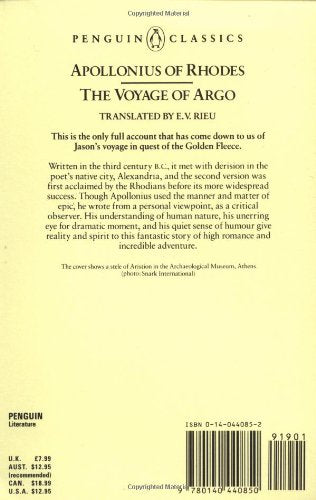 The Voyage of Argo: The Argonautica (Penguin Classics)