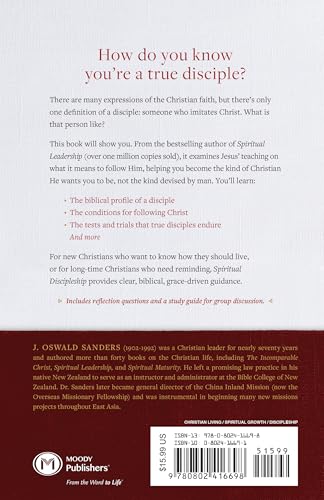 Spiritual Discipleship: Principles of Following Christ for Every Believer (Sanders Spiritual Growth Series)