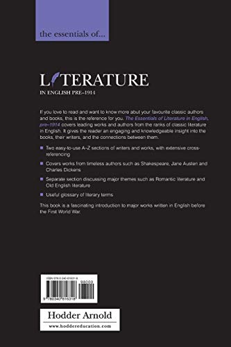 The Essentials of Literature in English, pre-1914 (Essential Reference)