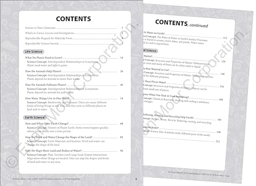 Evan-Moor Science Lessons and Investigations, Grade 2, Homeschool and Classroom Teaching Resource Workbook, Reproducible Worksheets, Observe, Analyze, ... Physical (Science Lessons & Investigations)