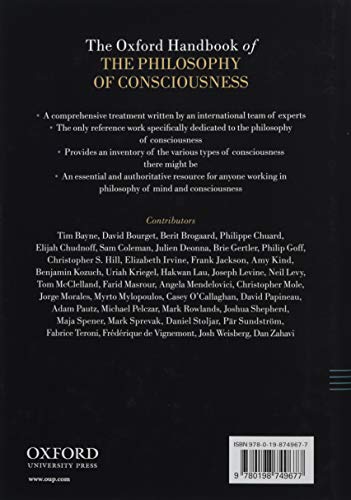 The Oxford Handbook of the Philosophy of Consciousness (Oxford Handbooks)