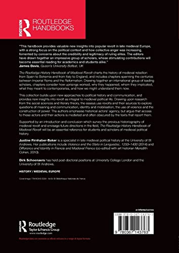 The Routledge History Handbook of Medieval Revolt (Routledge History Handbooks)