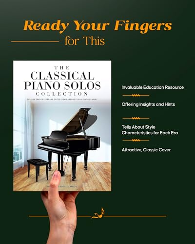The Classical Piano Solos Collection: 106 Graded Pieces from Baroque to the 20th C. Compiled & Edited by P. Low, S. Schumann, C. Siagian - Classical Piano Sheet Music Book for Teachers and Students