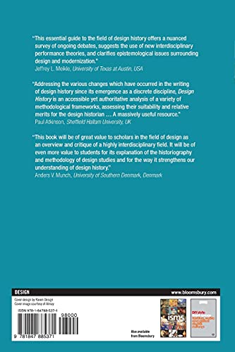 Design History: Understanding Theory and Method — back cover