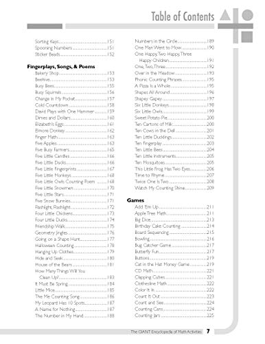 The GIANT Encyclopedia of Math Activities For Children Age 3 to 6: Over 600 Activities Created by Teachers for Teachers