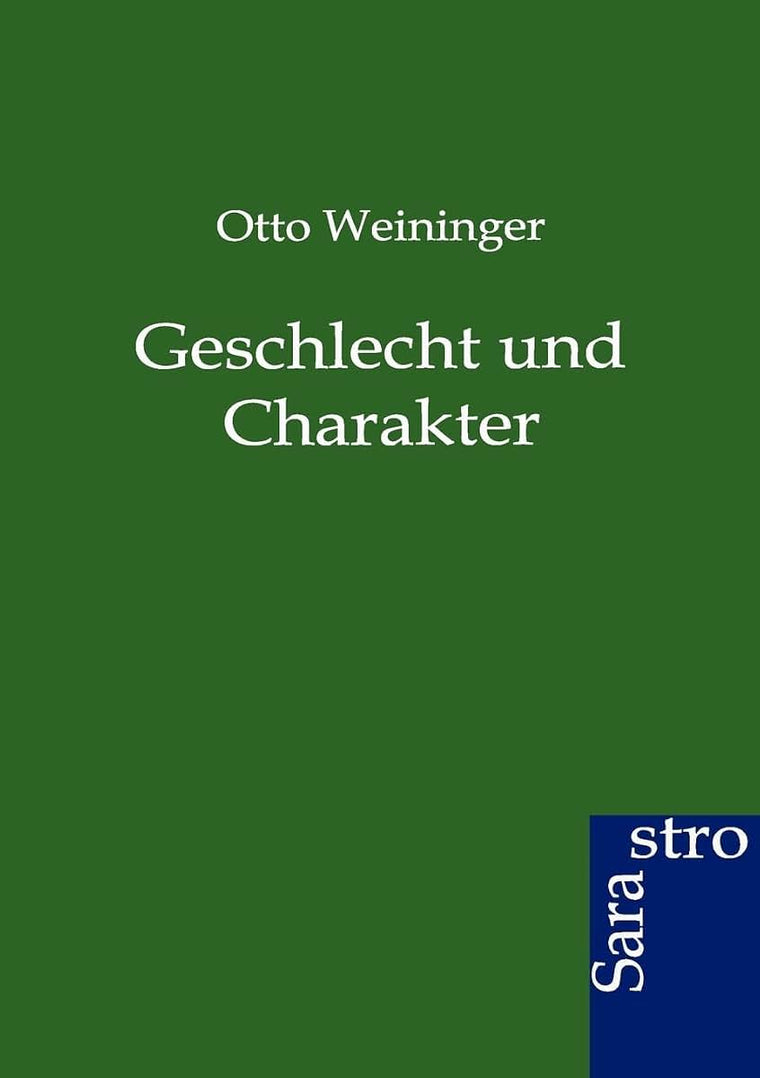 Geschlecht und Charakter (German Edition)