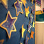 Carson Dellosa Galaxy 36 Stars Cutouts, Marble & Gold Star Cutouts for Bulletin Board and Classroom Décor, Galaxy Décor Classroom Cut-Outs, Space Décor Cutouts for Classroom Bulletin Board Decorations