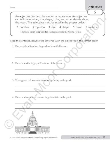 Evan-Moor Language Fundamentals, Grade 4, Teacher Reproducibles