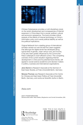 Chinese Cyberspaces (Asia's Transformations/Asia.com) — back cover