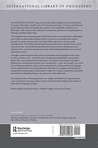 The Metaphysicians of Meaning (International Library of Philosophy)