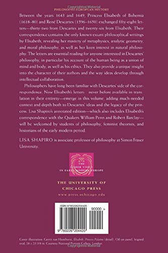 The Correspondence between Princess Elisabeth of Bohemia and René Descartes (The Other Voice in Early Modern Europe)