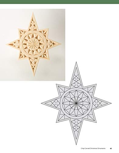 Chip Carved Christmas Ornaments: 46 Patterns with Infinite Variations (Fox Chapel Publishing) Ready-to-Use Full-Size Designs for Festive Holiday Chip Carvings, with a Step-by-Step Beginner's Project