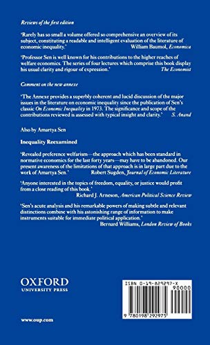 On Economic Inequality (Radcliffe Lectures)