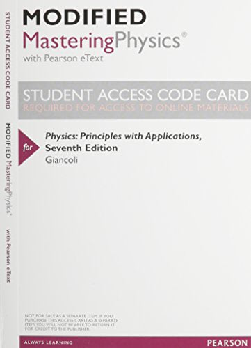Physics: Principles and Applications and Modified Mastering Physics with eText and Access Card (7th Edition)