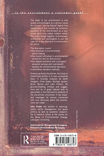 Valuing Nature?: Economics, ethics and environment