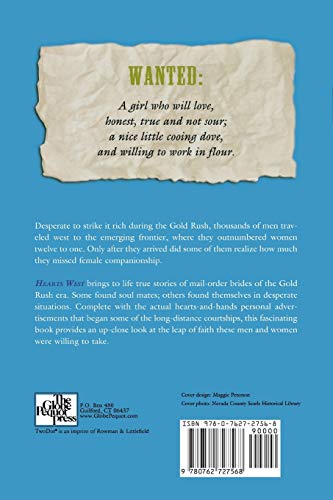 Hearts West: True Stories Of Mail-Order Brides On The Frontier — back cover