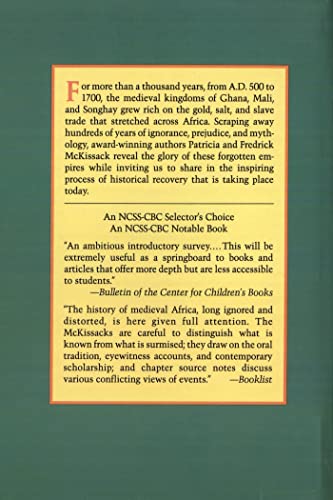 The Royal Kingdoms of Ghana, Mali, and Songhay: Life in Medieval Africa — back cover