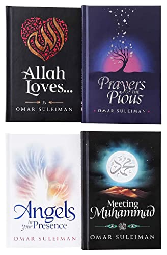 Omar Suleiman Collection 4 Books Set (Prayers of the Pious, Allah Loves, Angels in Your Presence & Meeting Muhammad)