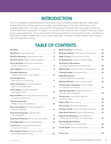 Scholastic Success with Writing Grade 5 Workbook