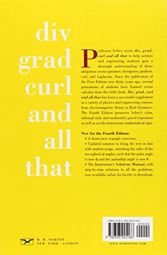 Div, Grad, Curl, and All That: An Informal Text on Vector Ca