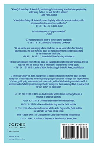 A Twenty-First Century US Water Policy