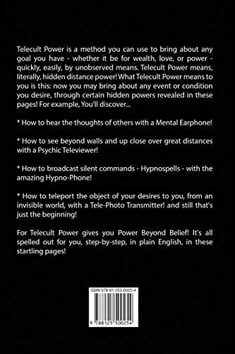 Telecult Power: The Amazing New Way to Psychic and Occult Wonders