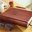 NASB, Super Giant Print Reference Bible (Font Size: 16.5-point), Leathersoft, Brown, Red Letter, 1995 Text, Comfort Print