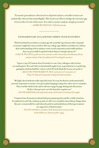 Common Sense Economics: What Everyone Should Know About Wealth and Prosperity