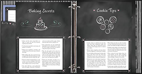 Deluxe Recipe Binder - Favorite Recipes (Chalkboard) - Write In Your Own Recipes