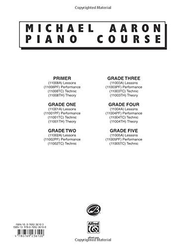 Michael Aaron Piano Course Theory: Grade 3