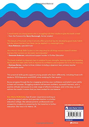 The Dyslexia, ADHD, and DCD-Friendly Study Skills Guide — back cover