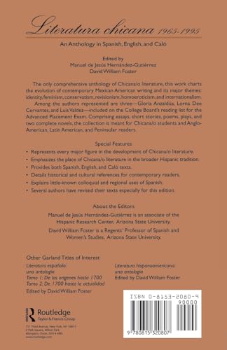 Literatura chicana, 1965-1995 (Latin American Studies)