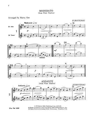 Alto and Tenor Sax Duets