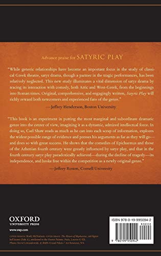 Satyric Play: The Evolution of Greek Comedy and Satyr Drama