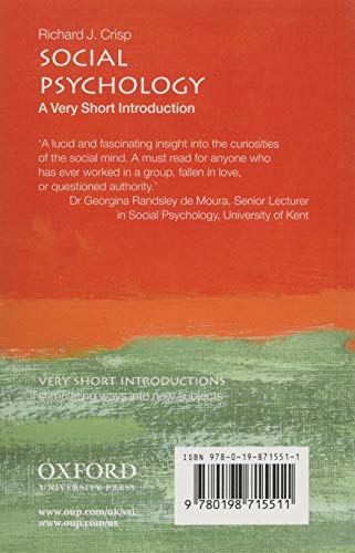 Social Psychology: A Very Short Introduction (Very Short Introductions)