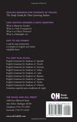 English Grammar for Students of Italian: The Study Guide