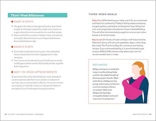 The First-Time Mom's Pregnancy Handbook: A Week-by-Week Guide from Conception through Baby's First 3 Months (First-Time Mom's Handbook)