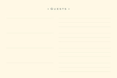 Classic Black Guest Book