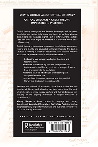 Critical Literacy in the Classroom