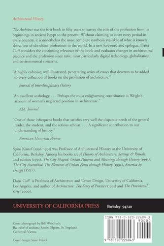 The Architect: Chapters in the History of the Profession — back cover